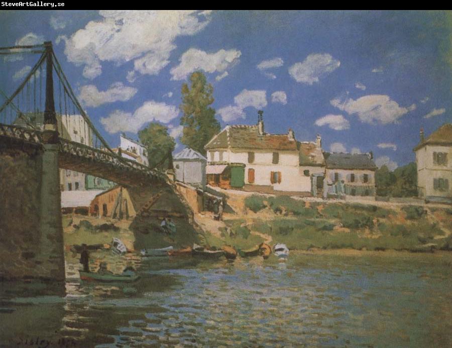 Alfred Sisley The Bridge at Villeneuve-la-Garene